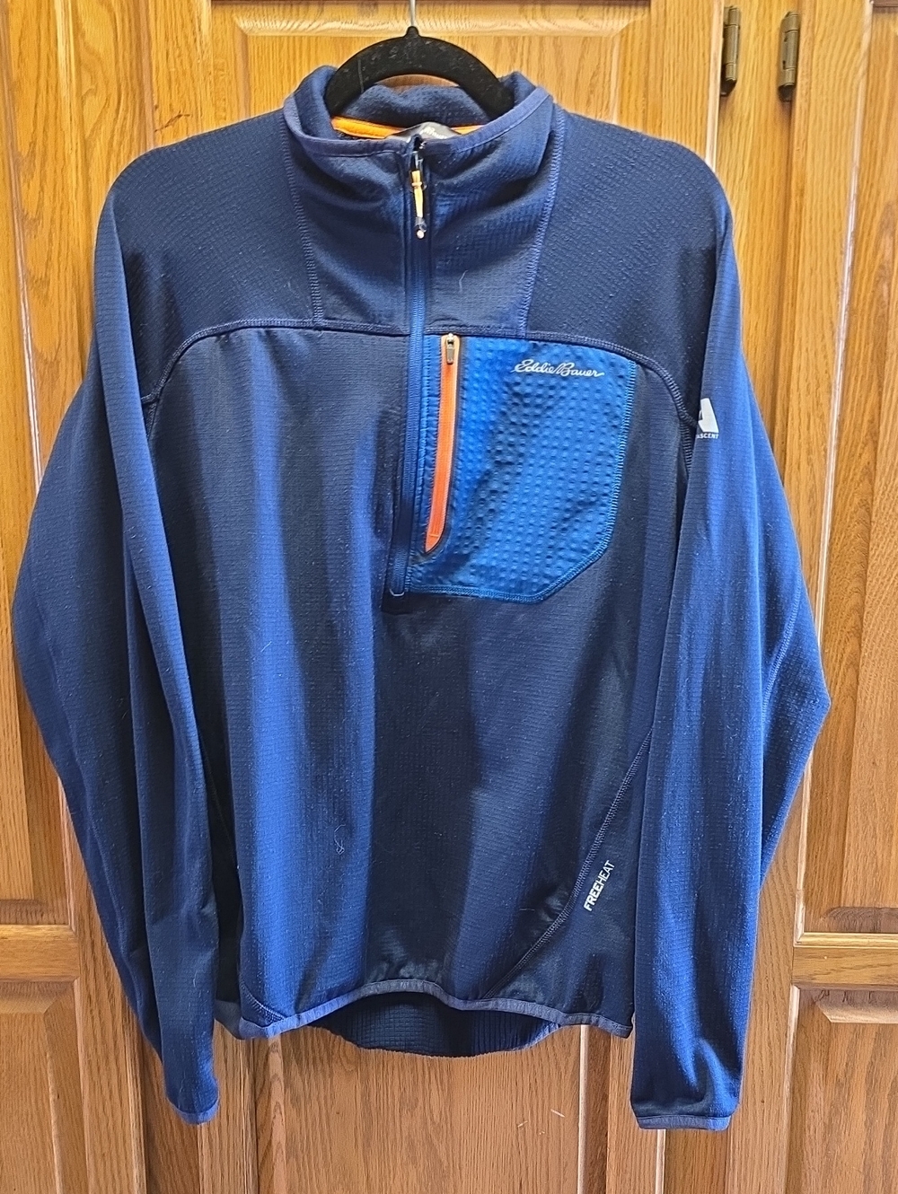 Eddie Bauer - Men's High Route Grid Fleece 1/2-Zip Mock Neck, Size M